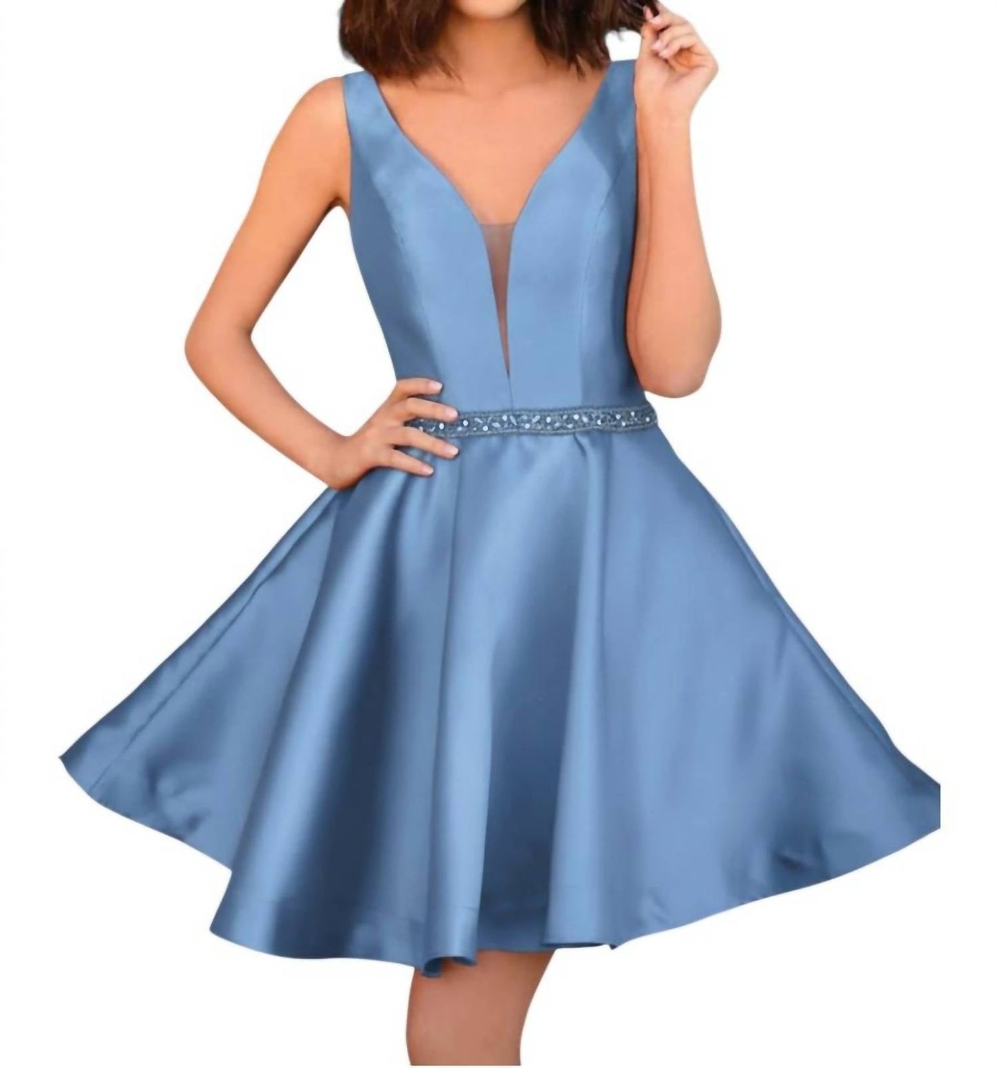 Ärmelloses Fit-and-Flare-Kleid