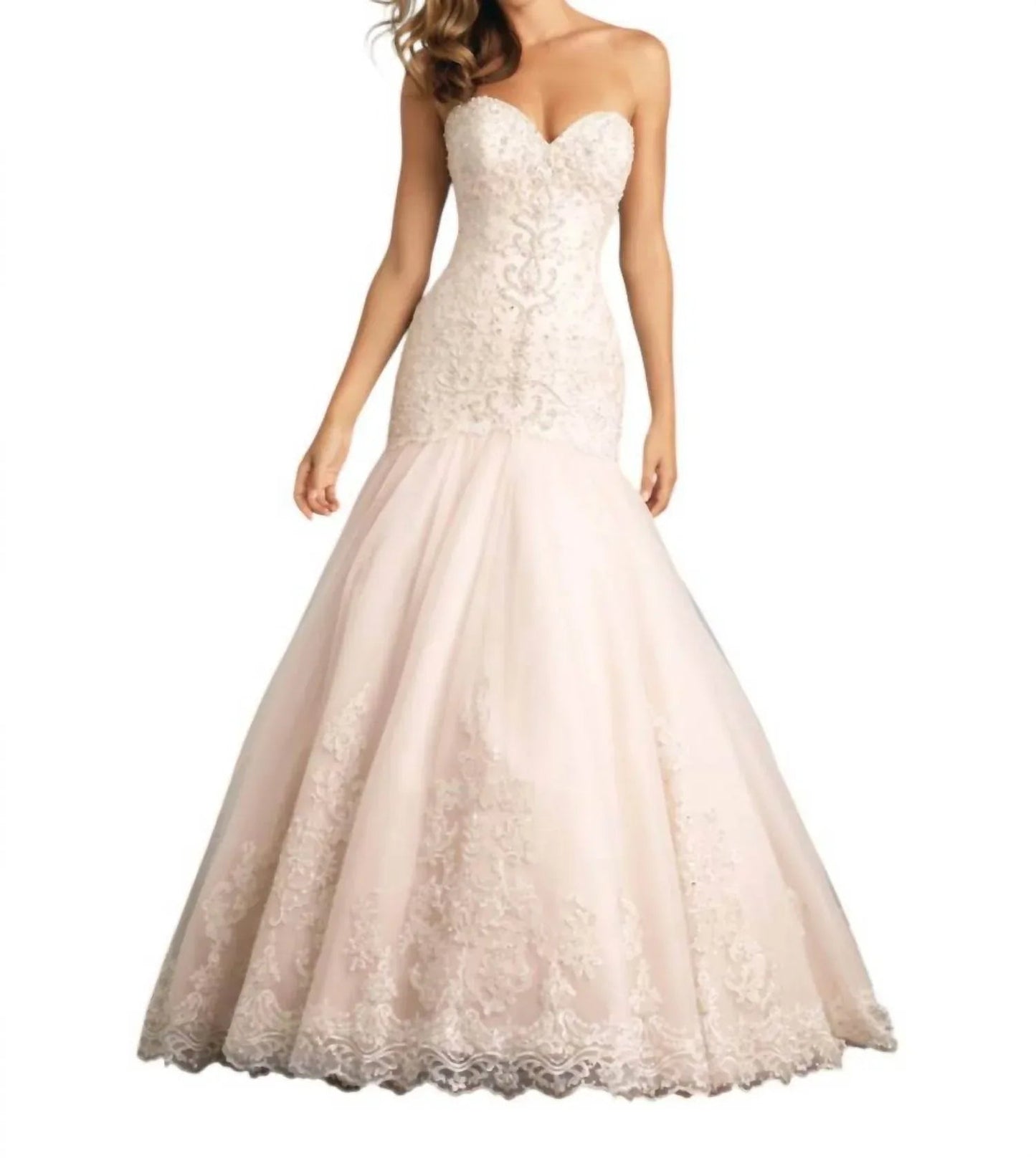 Trägerloses Meerjungfrauen-Brautkleid