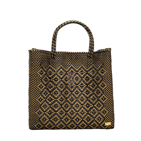 Women's Medium Handmade Aztec Shoulder Strap Tote Bag