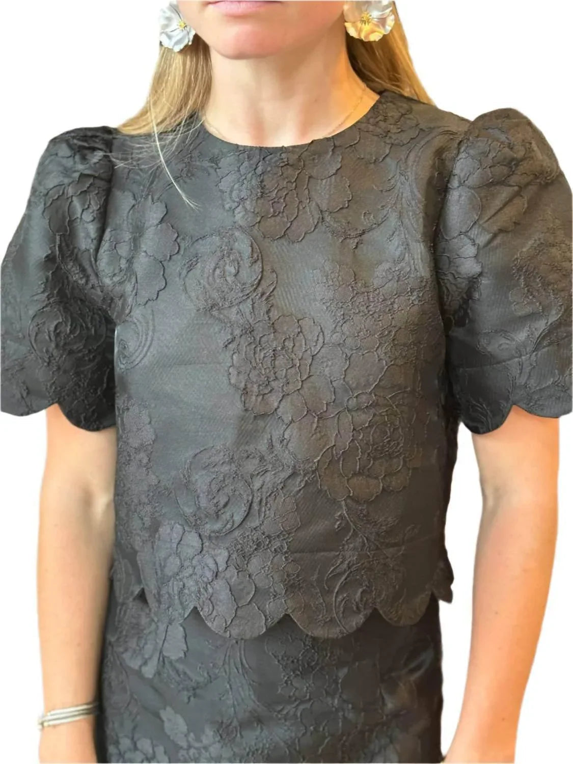 Damen-Brocade-Top Sophie