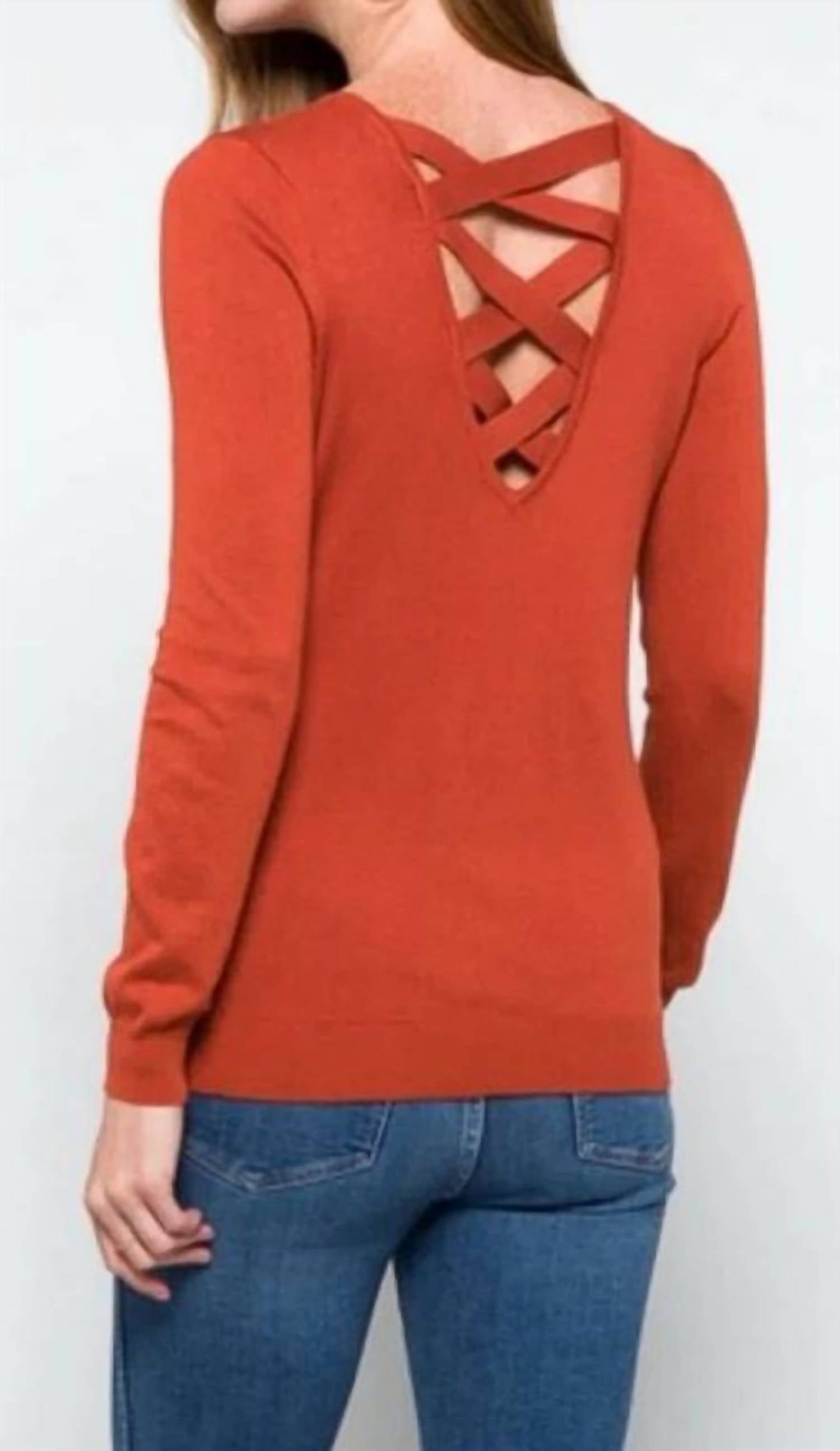 Stitch Fix V-Ausschnitt, leichtes Kreuzpulli-Oberteil