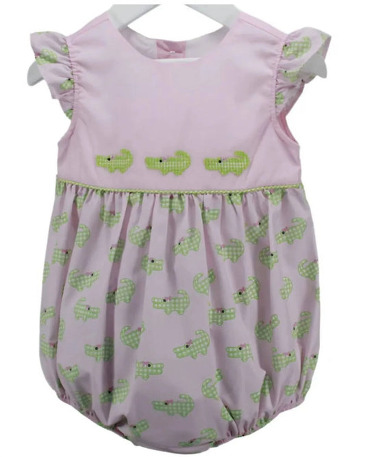 Baby Crocodile Print Mary Bubble