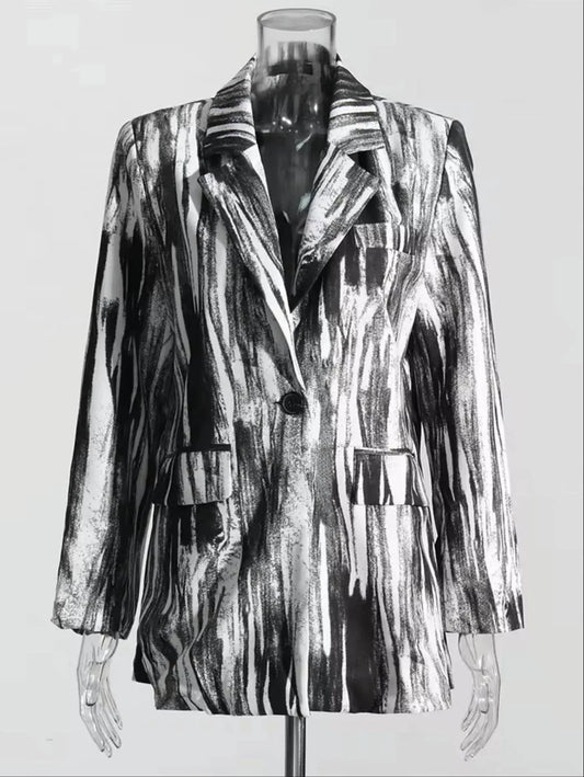 Women's Abstract Aura Blazer