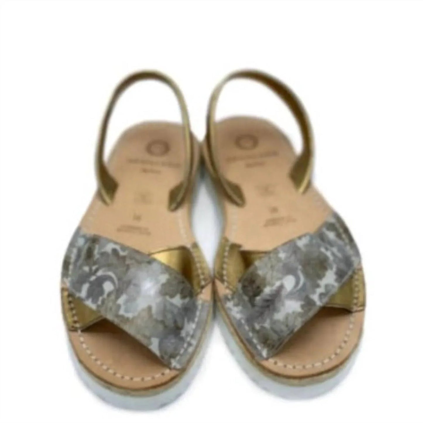 Damen-Sandalen mit Überkreuz-Riemen und schmaler Sohle