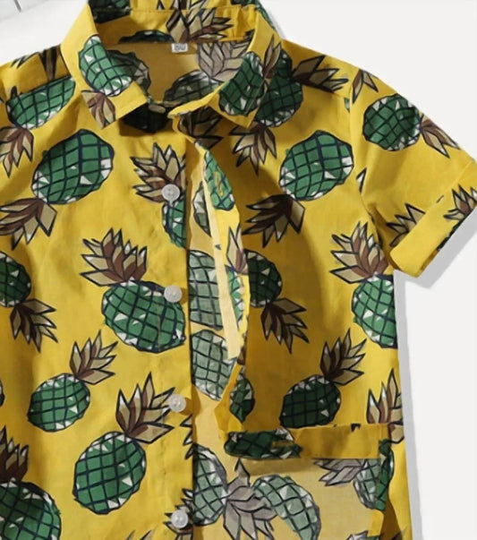 Kinder Ananas Kurzarm