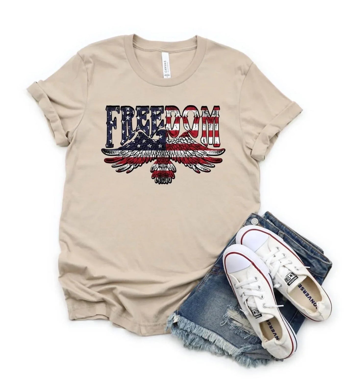 Freiheitsflagge/Adler T-Shirt