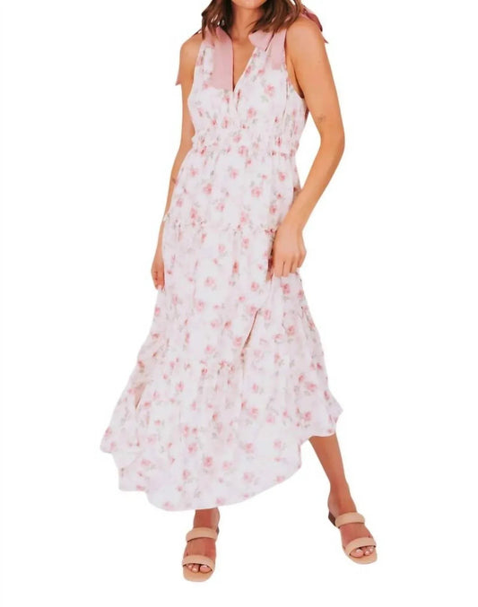Blumenkleid mit Bindebändern