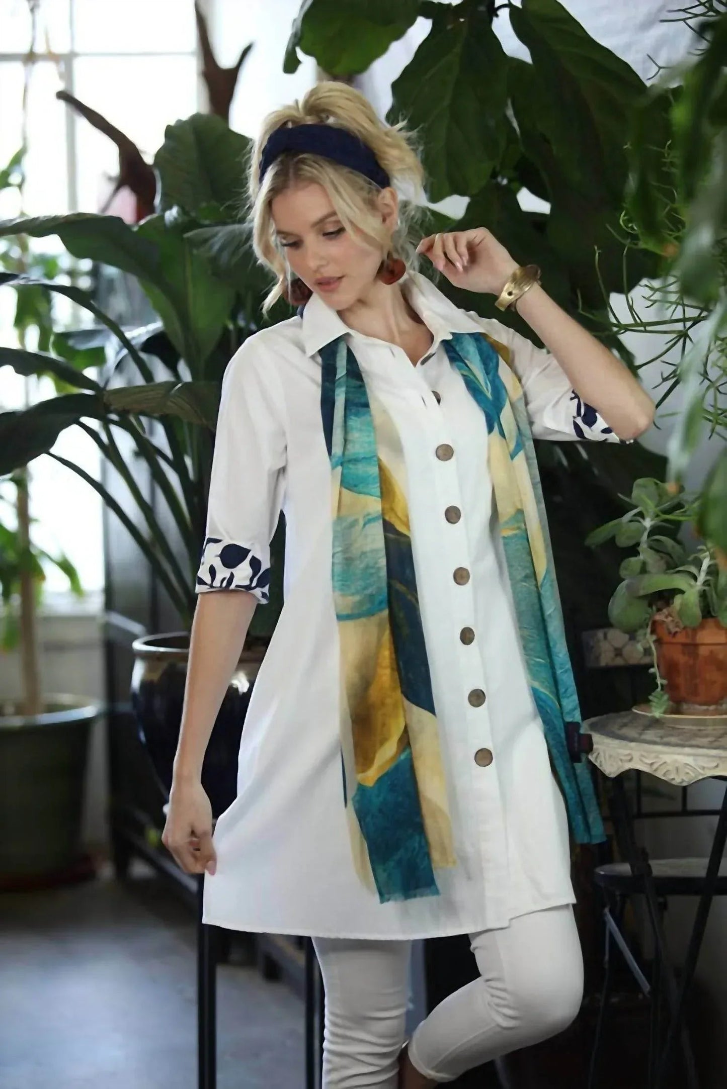 A-Linien-Kikisol-Jacke mit Knöpfen und Taschen