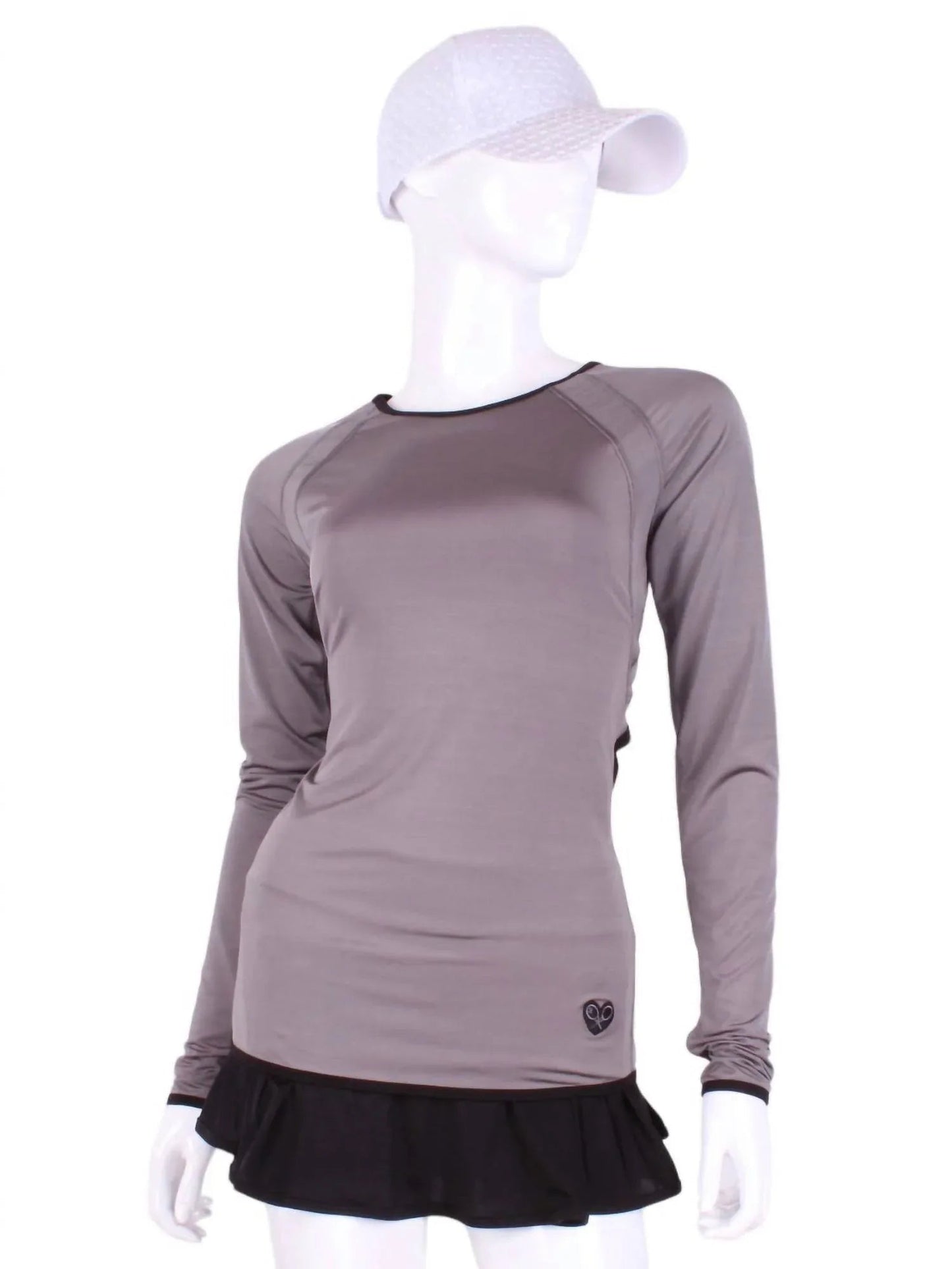 Damen-Langarmshirt mit Rundhalsausschnitt und offener Rückenpartie