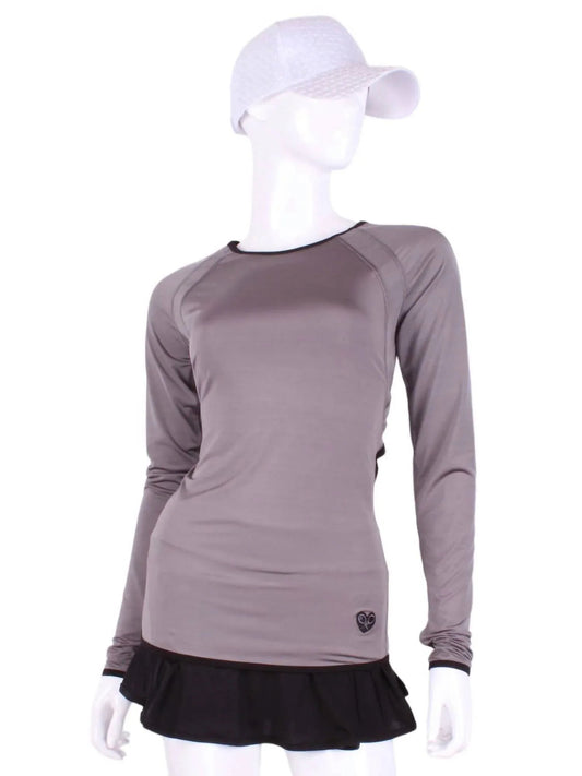 Women's Open Back Long Sleeve Crew Tee