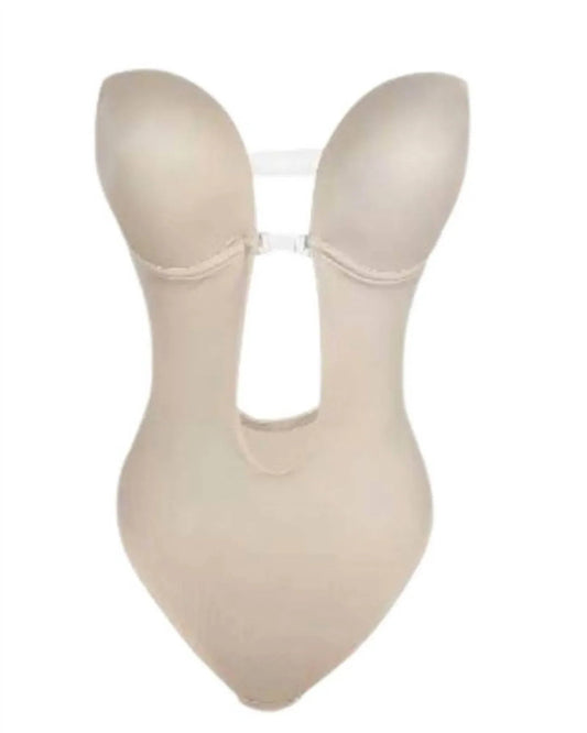 Rückenfreier String-Bodysuit mit tiefem U-Ausschnitt