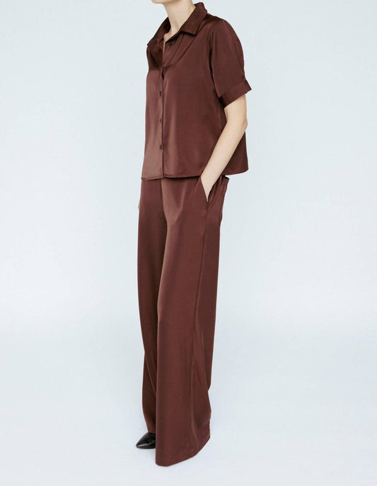 Women's Satin Tee Blouse