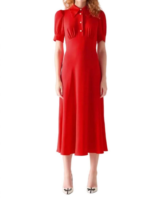Emma Scallop Collar Tea Dress