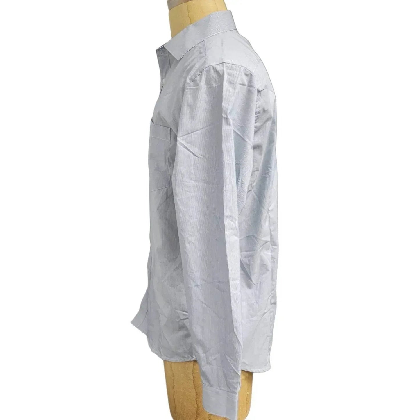 Men's Long Sleeve Slim Fit Striped Shirt