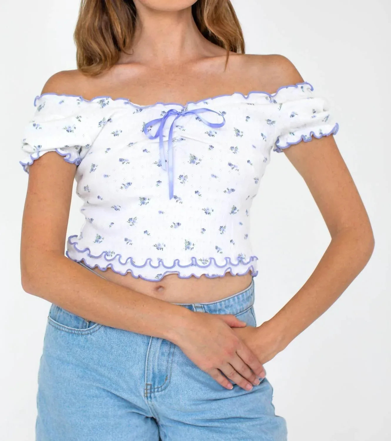 Bellflower Ruffle Hem Top