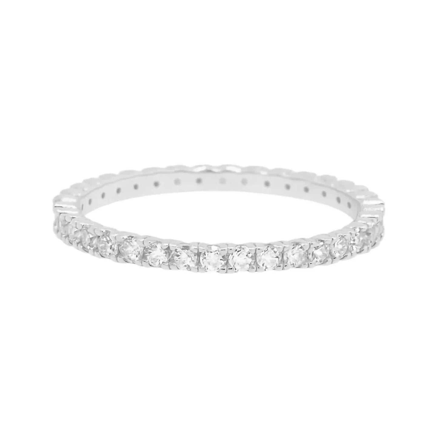 Damen Moissanit Pavé-Bandring