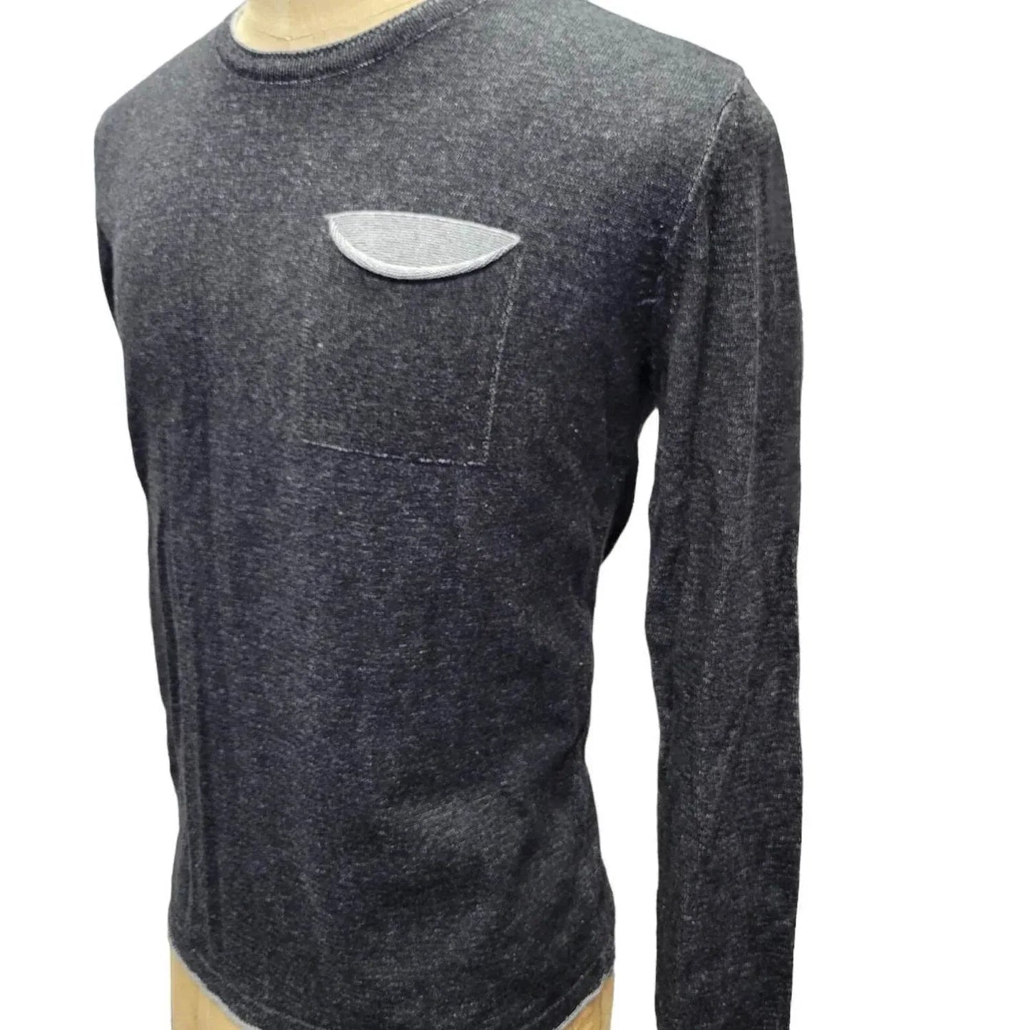Herren-Langarmshirt mit Rundhalsausschnitt