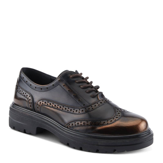 Women's Ryliana Burnished Lace-up Oxford Shoes