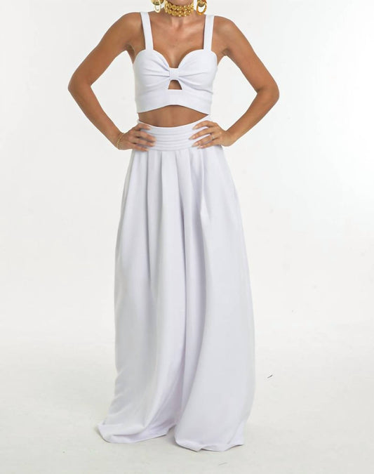 Celestial Crop Top And Pant Two-piece Set