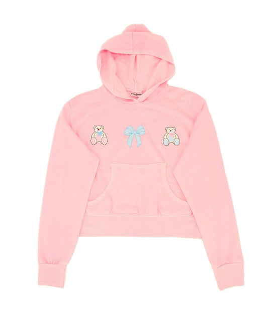 Mädchen-Kapuzenpullover Teagan Teddy mit Schleifentasche