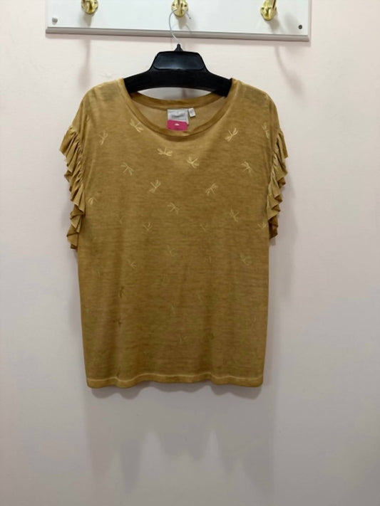 Women's Metallic Dragonfly Top