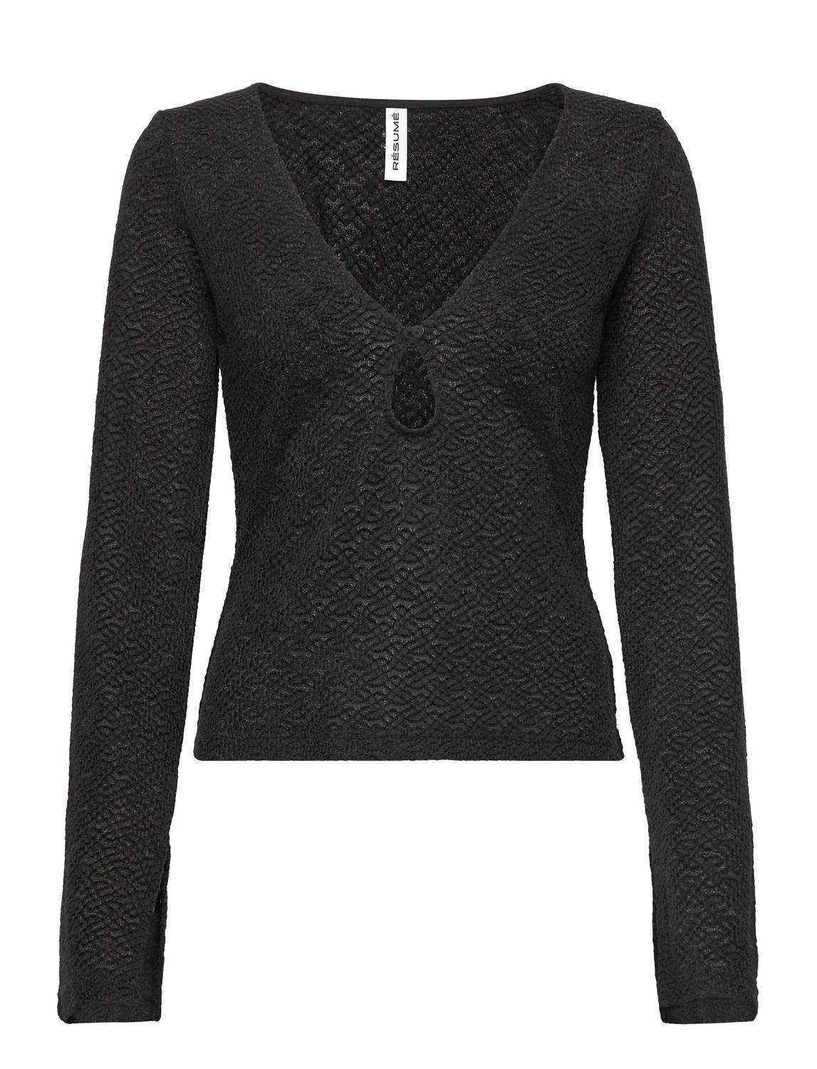 Damen-Strickbluse mit Schlüssellochausschnitt „Viennars“