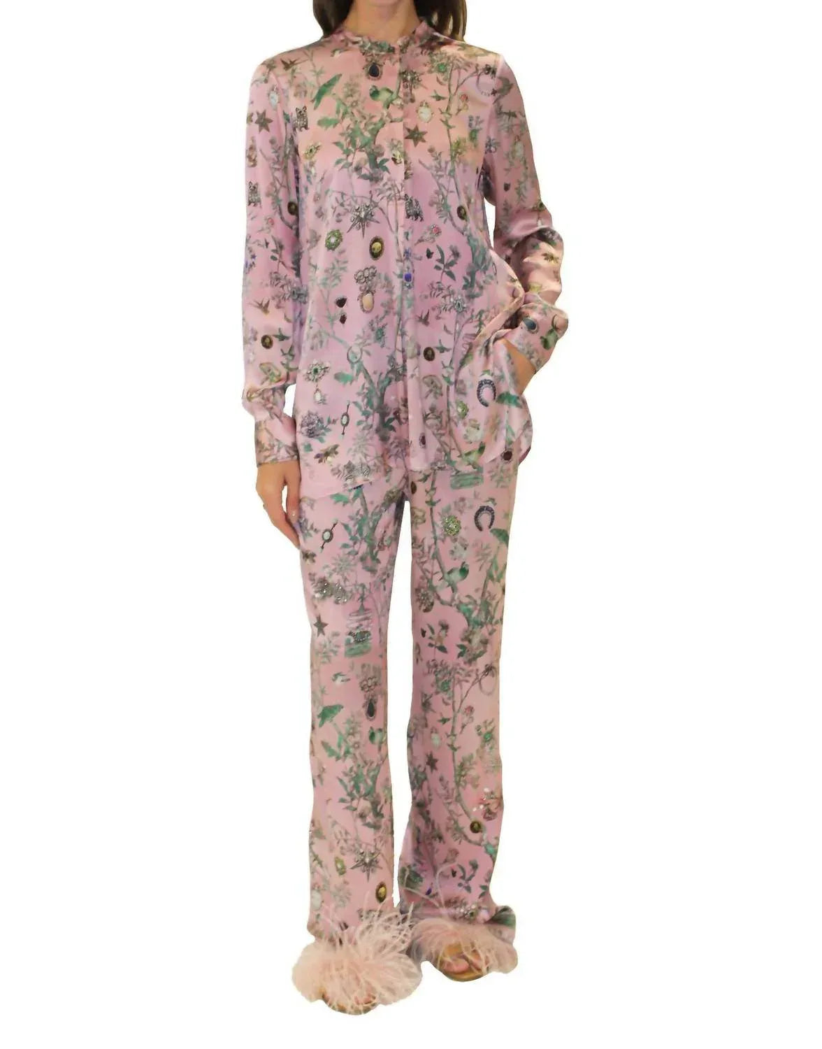 Pauline De Rothchild Seidentunika Bluse