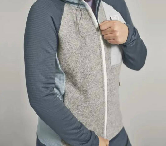 Fleece Gp Classic Strick-Kapuzenjacke