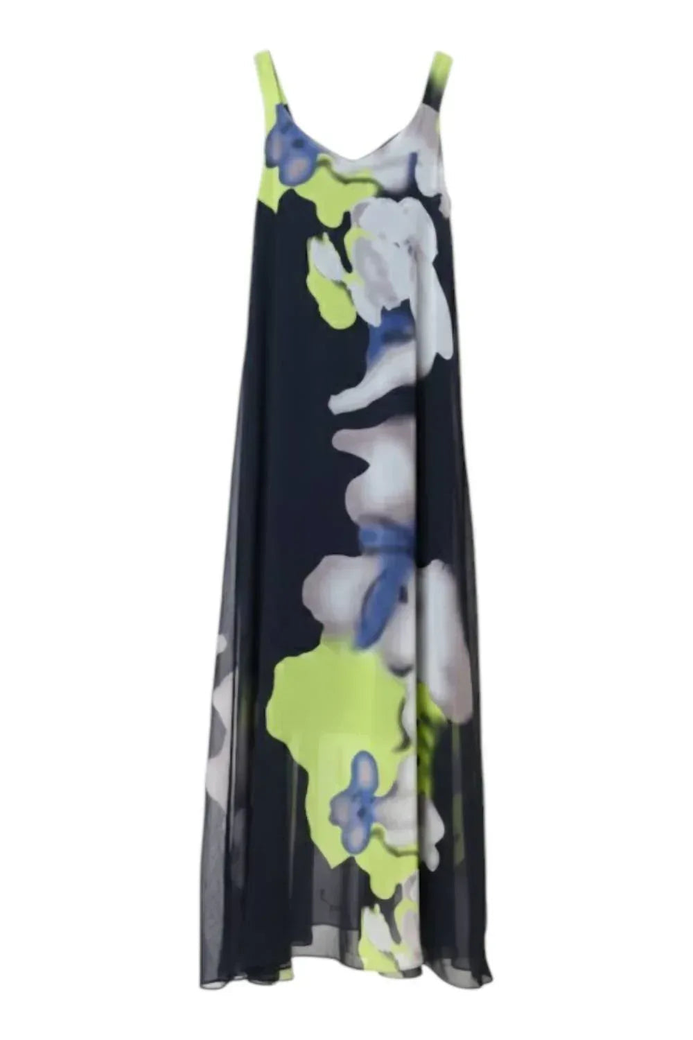 Maxikleid aus Chiffon mit Blumenmuster