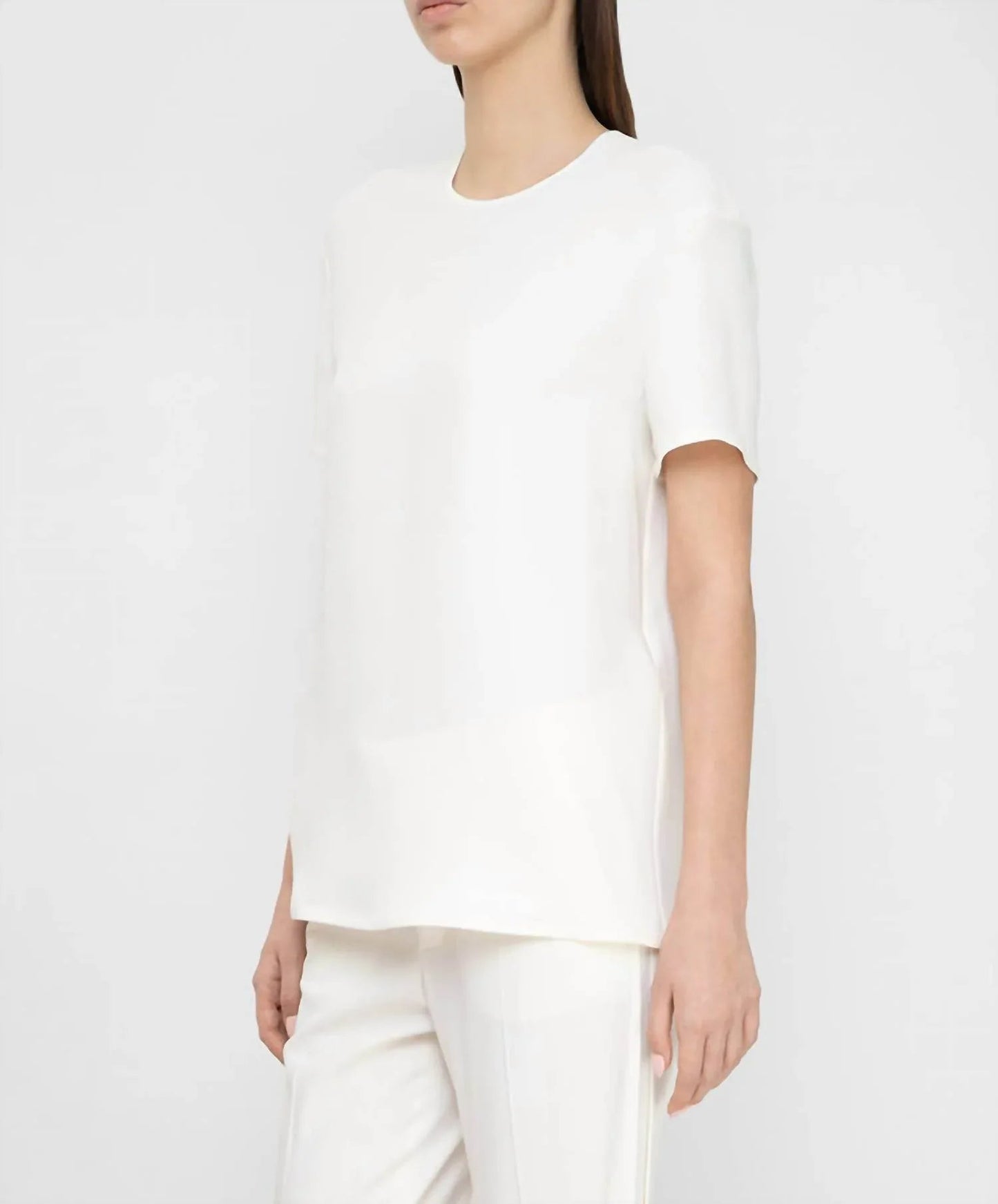 Knopfseidenbluse