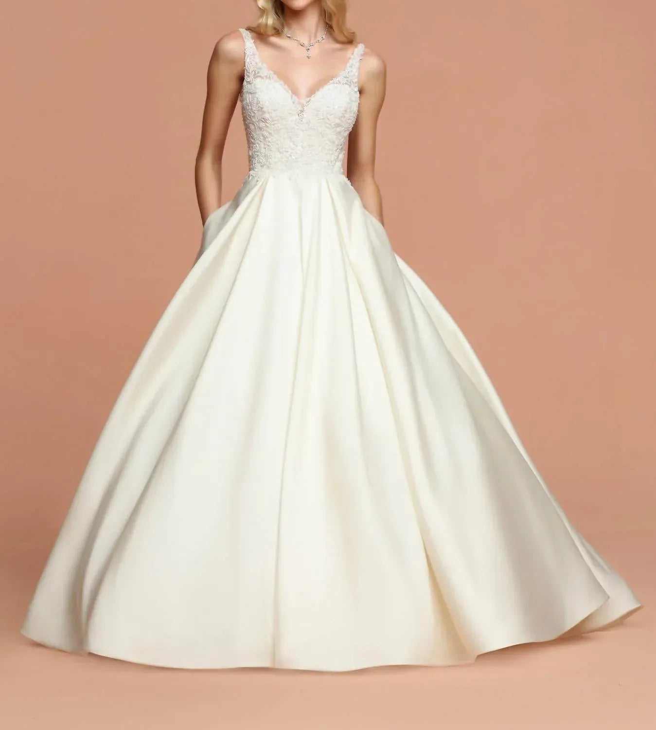 Sleek Mikado A-line Gown