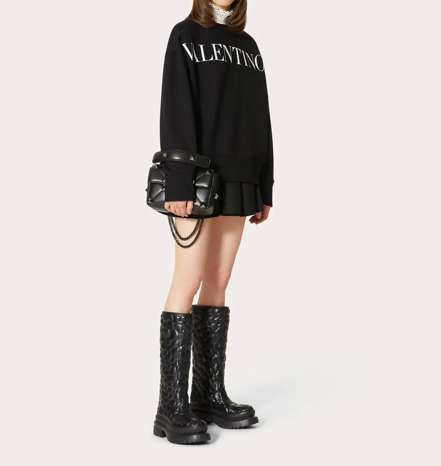Besticktes Jersey-Sweatshirt
