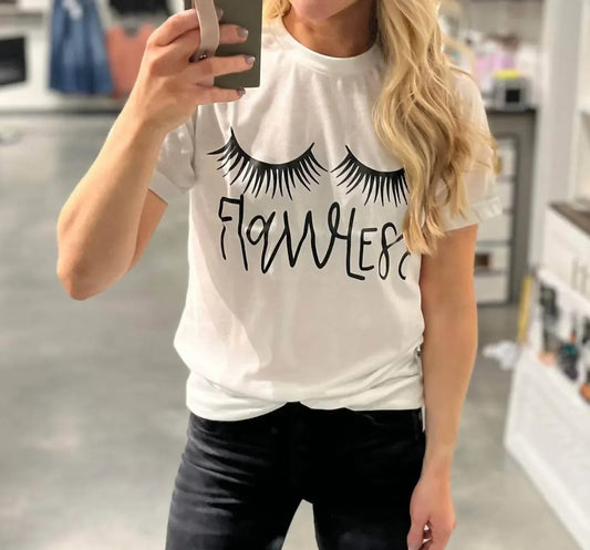 Makelloses Wimpern-Grafik-T-Shirt