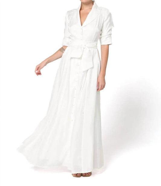 Amara Shimmery Collar Maxi Dress