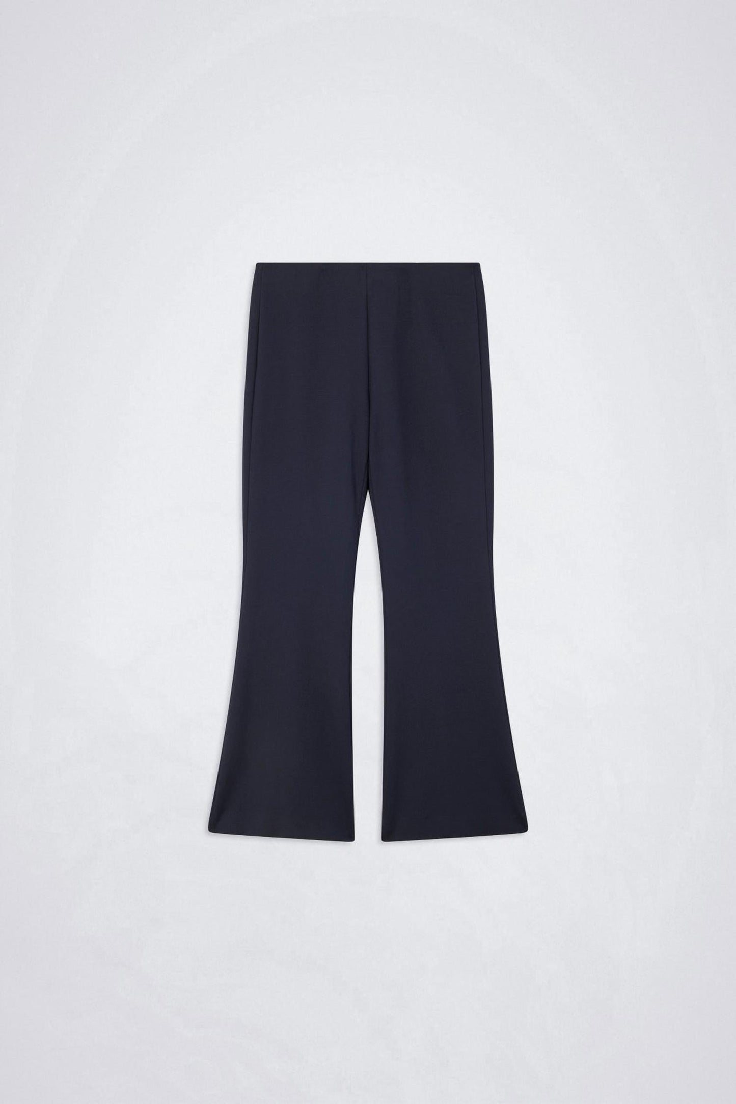 Unifarbene Strickhose mit Bootcut