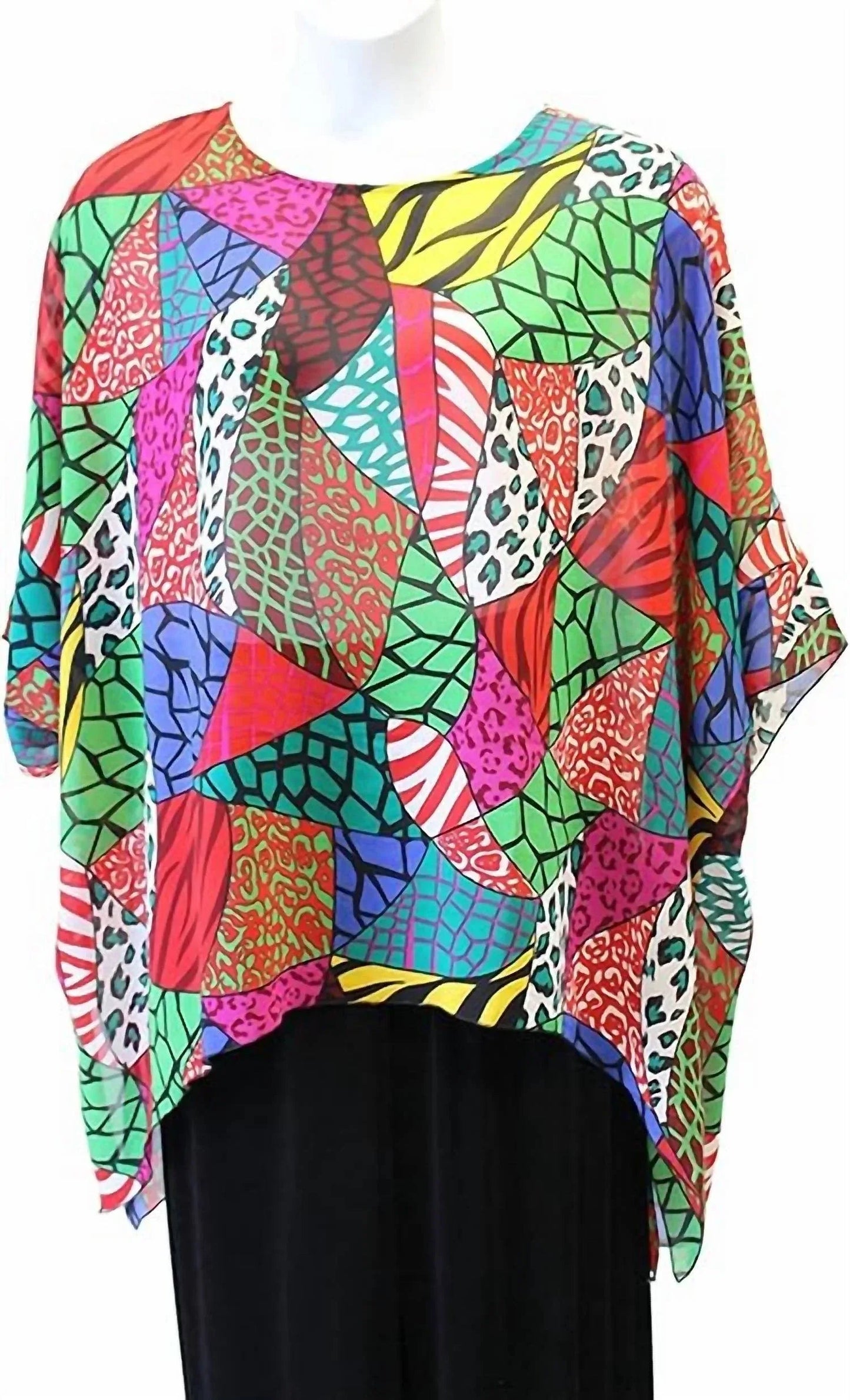 Damen Animal Print Art-to-Wear Top