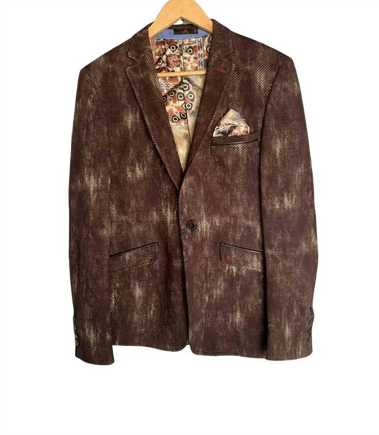Damen-Blazer aus Wolle und Leder