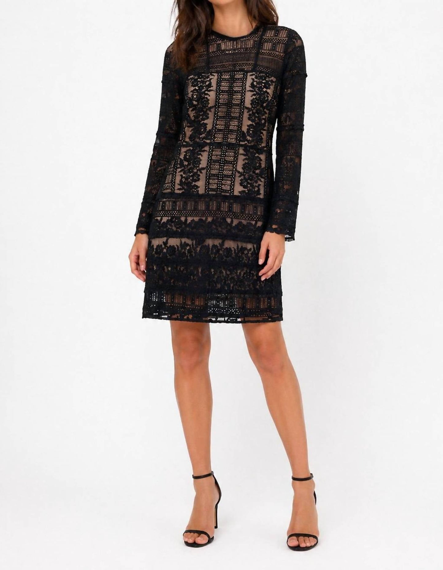 Spitzenkleid mit Unterkleid