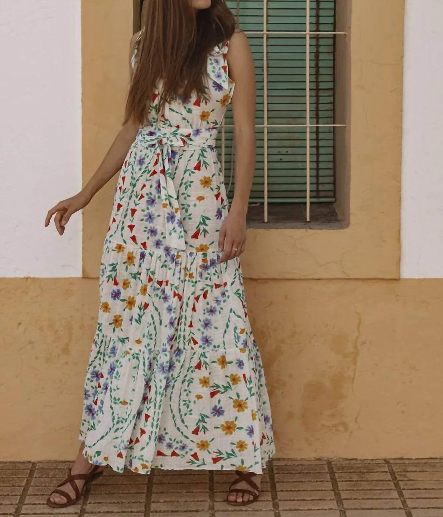 Malta Fliege Knielanges Kleid