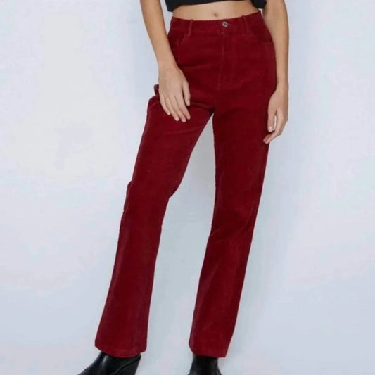 Corduroy High Waisted Pants