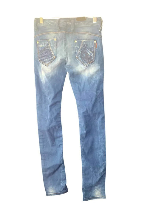 Women's Hand-embellished Vintage Jeans