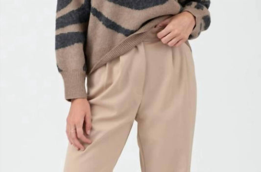 Zebra Print Long Sleeve Knit Sweater