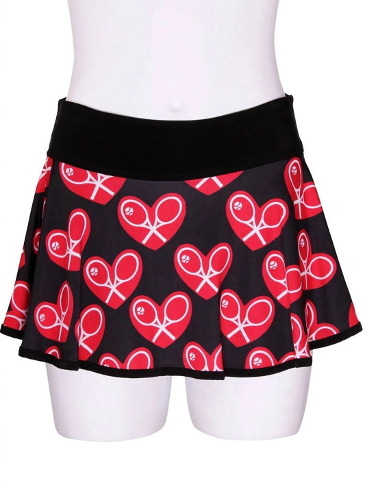 Women's Limited Mid Size Heart Tennis Skirt