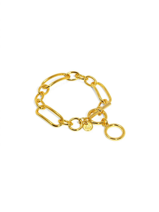 Women's Mixed Chain Toggle Bracelet