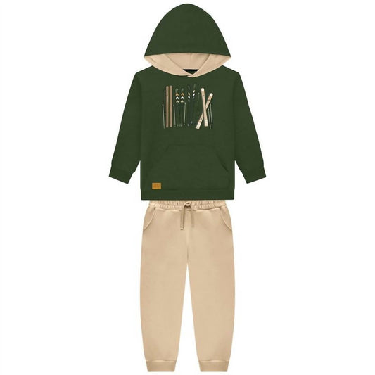 2-teiliges Kapuzenpullover-Set für Kinder