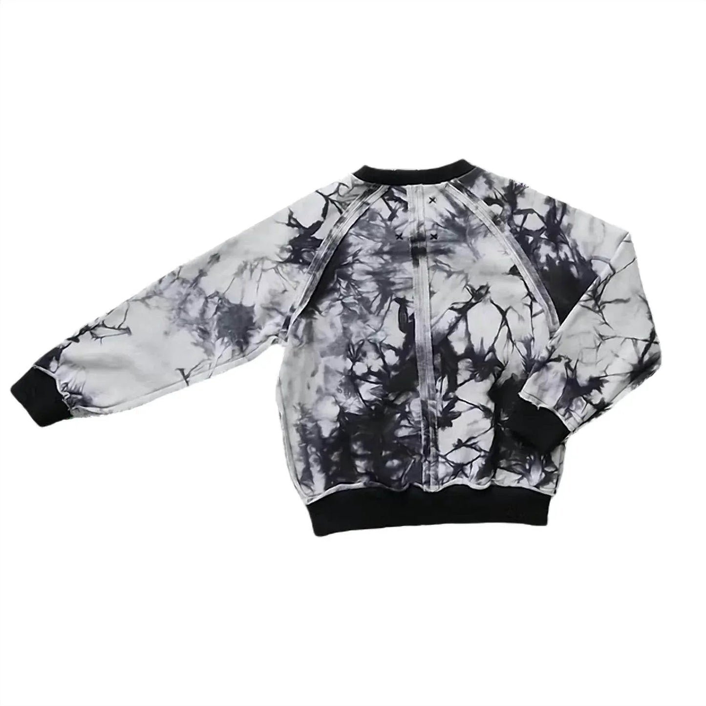 Robustes Jungen-Sweatshirt mit Batikmuster und Nähten