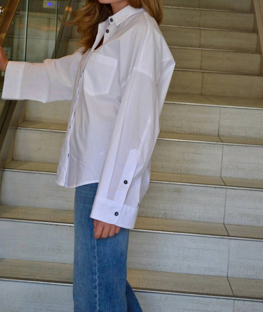 Amanda Cotton Button Down Top