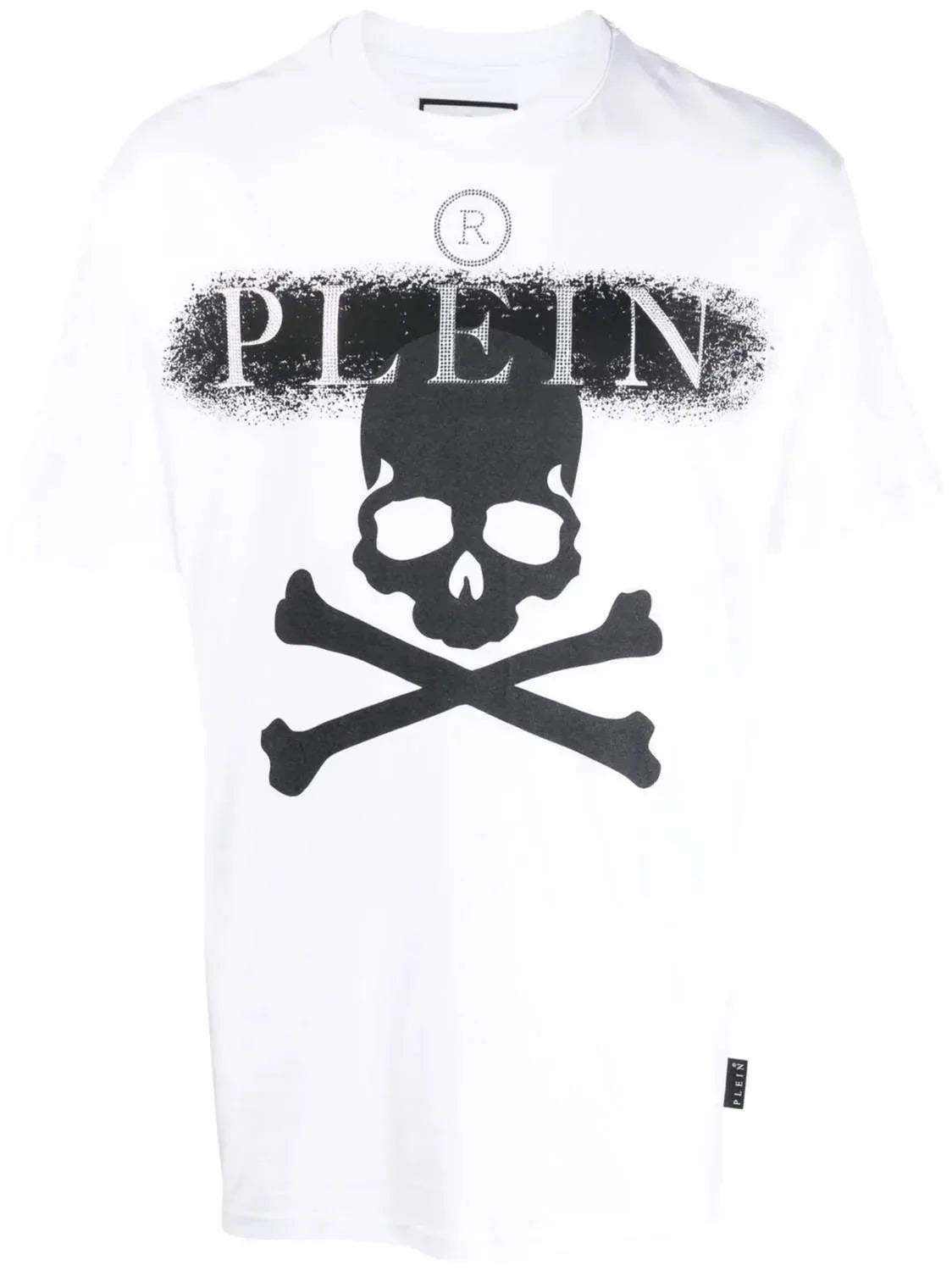 Rhinestone Logo Skull T-shirt