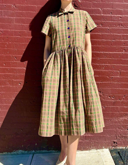 Hope Baumwoll-Karo-Kleid