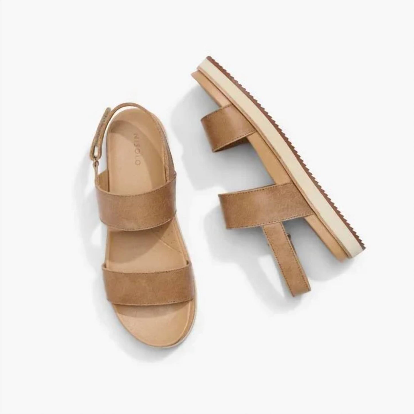 Damen Flatform 2.0 Leder-Sandale